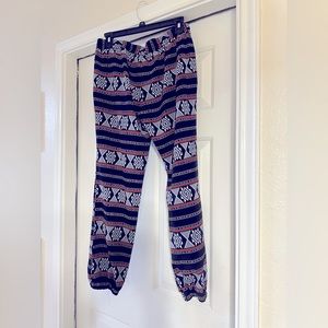 Tribal pants size large